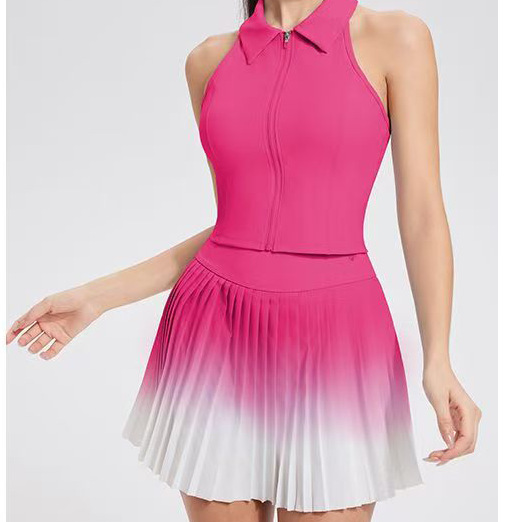 Traje de tenis, traje deportivo, chaleco de secado rápido para mujer, copa, pantalones de falda antideslumbrantes, ropa de golf, ropa deportiva de verano