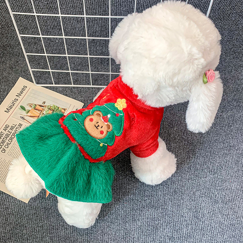 160g Weight Pet Clothing Type Of Pet Supplies 1 Piece Quantity Holiday, Daily, Festival Occasion Polyester Material Christmas Festival Elk Pattern Winter Season Cute Style Cute Polyester Christmas Elk Pet Clothing 1