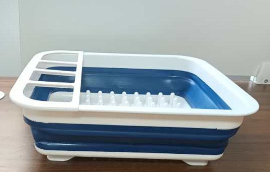 Rejilla para escurrir, rejilla plegable para cocina, vajilla de plástico para el hogar, caja de almacenamiento de vajilla, lavado de verduras, drenaje, canasta telescópica