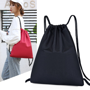 Large-Capacity Drawstring Backpack, Outdoor Sports Basketball Bag, Beach Bag, Swimming Bag, Marathon Running Fitness Bag