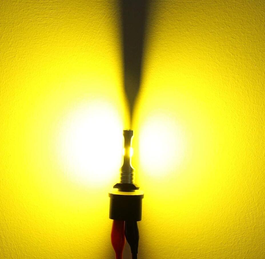 Lámpara de niebla LED para automóviles 880 / 899 lámpara de niebla ultra brillante para automóviles y motocicletas 3000K luz de oro 881 lámpara de niebla