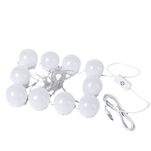 Hollywood Mirror Vanity LED Bulb Vanity Mirror Light Three Color Temperatures No Drill Mirror Vanity Light