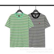 CH克罗伈24夏季爆款时尚提花满印字母外贸现货批发情侣短袖T恤