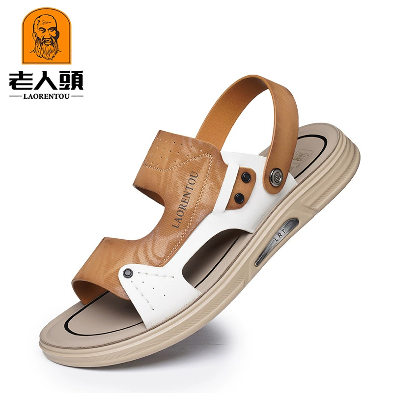 Пожилые головы мужские пляжные туфли папа летние виды спорта на открытом воздухе