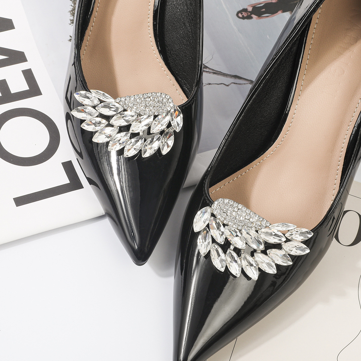 2024年新型取り外し可能靴花靴バックルハイヒール靴アクセサリー靴装飾靴ハンガー