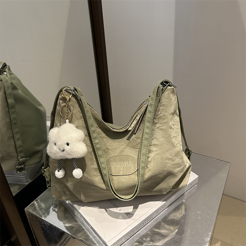Casual suave de gran capacidad mochila de damas 2024 nueva moda de viaje de viaje mochila de hombro mochila