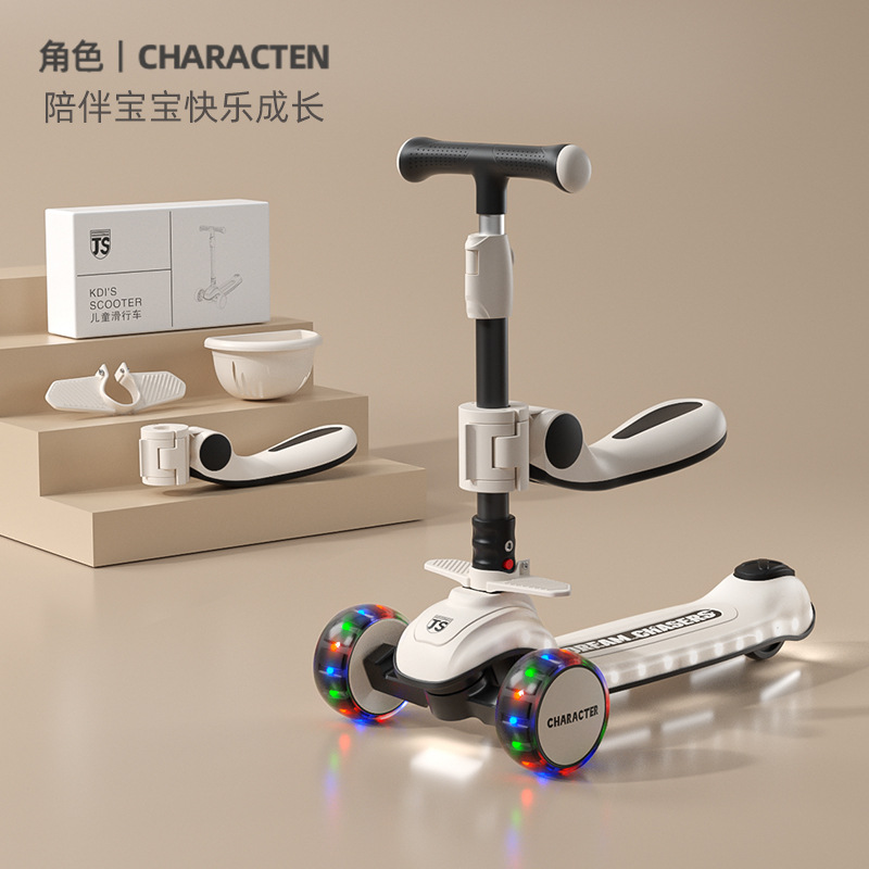 M5 블랙 + 리프팅 시트 + 뮤직 플래시 + 150kg 내하중 + PU 플래시 휠 + 원버튼 폴딩