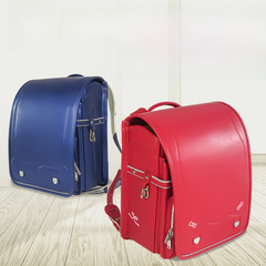 Japanese primary school children's backpack, weight reduction and spine protection dual-shoulder backpack for boys and girls, simple embroidered Japanese quality backpack