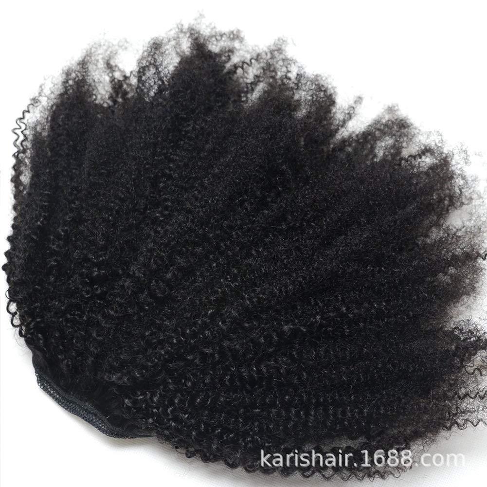 Afro Kinky Curly Cola de caballo Peluca de cola de caballo cabello humano real cabello humano afro rizado