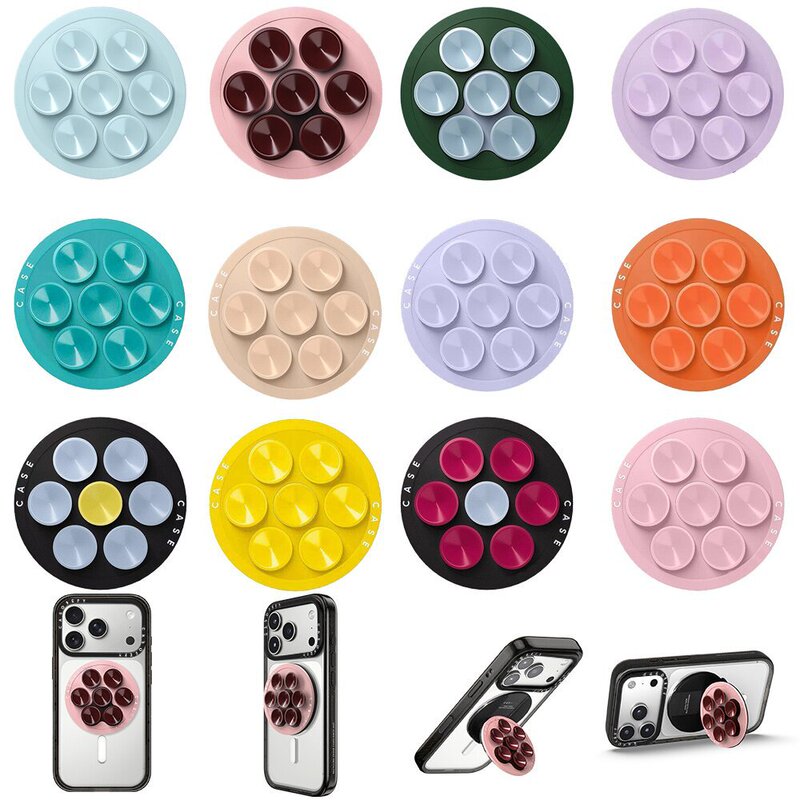 Case Internet Celebrity Hot-Selling Folding Suction Cup Stand Magsafe Strong Magnetic Phone Holder for Apple and Huawei