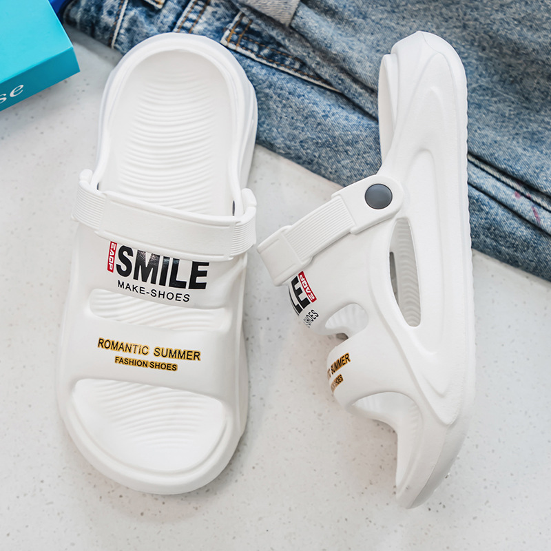 Zapatillas transfronterizas para hombre, ropa exterior de verano, plataforma antideslizante, zapatos de playa deportivos de ocio, sandalias de doble uso para estudiantes