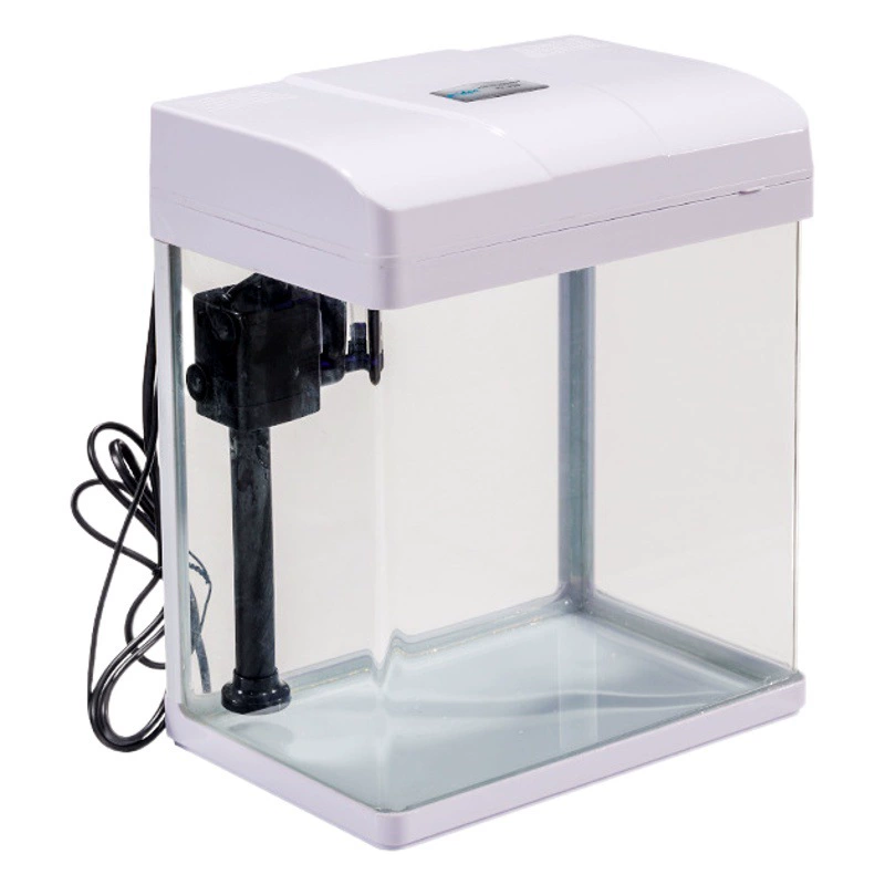 Аквариум Экологический Настольный аквариум Золотая рыбка Стеклянный мини-аквариум Супер белый прозрачный ведро для гостиной Аквариум