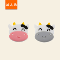 Manufacturer supply food-grade silicone elephant teething beads, food-grade silicone dinosaur teething beads for baby teething beads