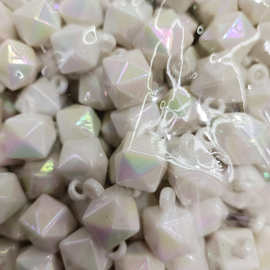 不刮花系UV夜光水立方吊孔珠 DIY手工串珠散珠车挂葡萄串发饰配件