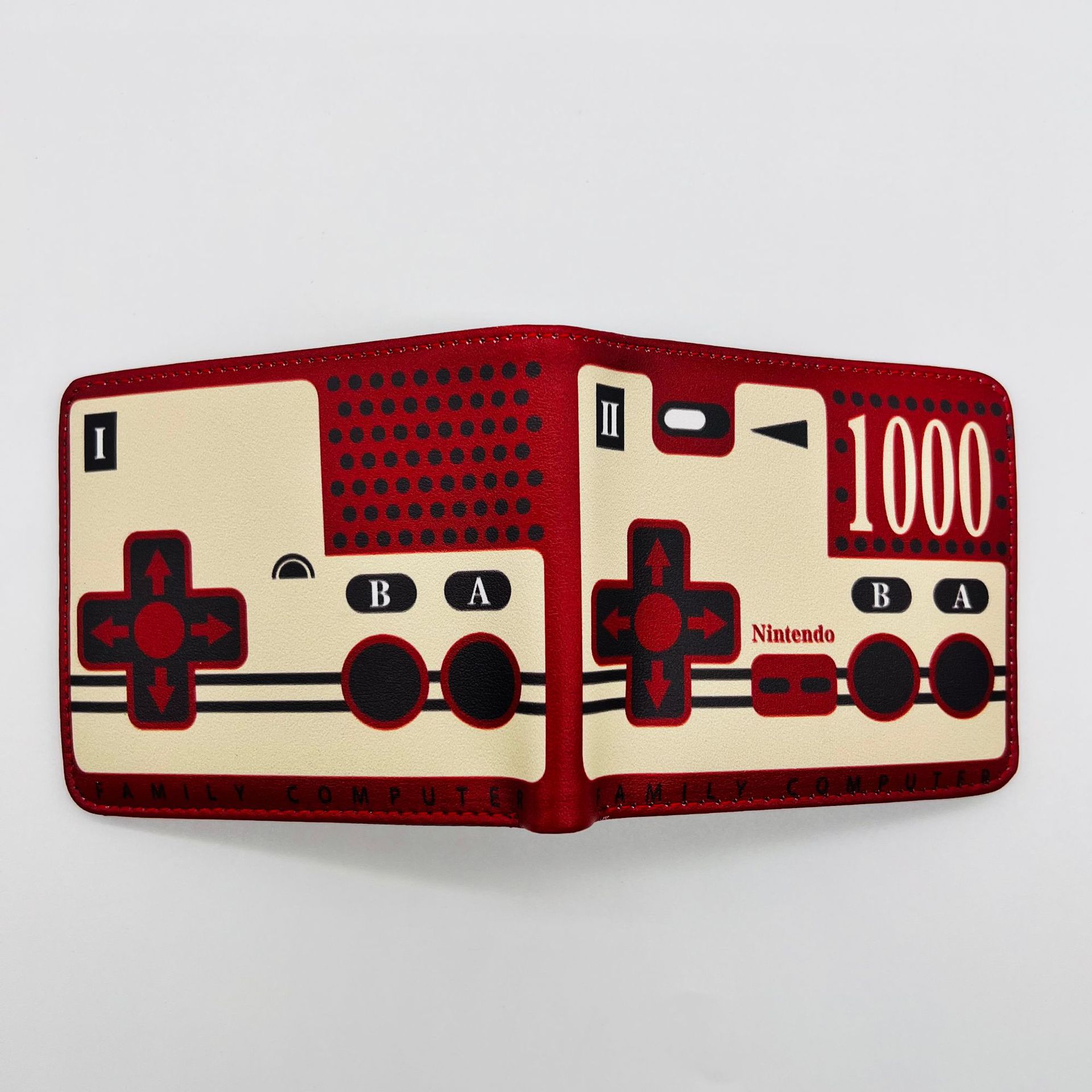 PS maneja de juegos cartera de dibujos animados máquina de juegos corta doble pegamento cartera de cambio cartera de cuero de PVC cartera de tarjetas