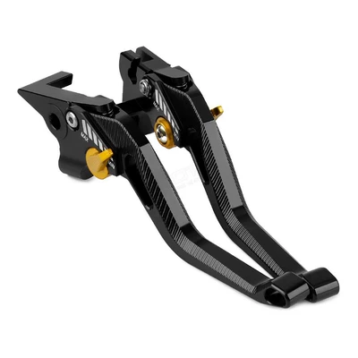Motorcycle Handle Cover – motorcycle brake clutch - black-gold-adjustment