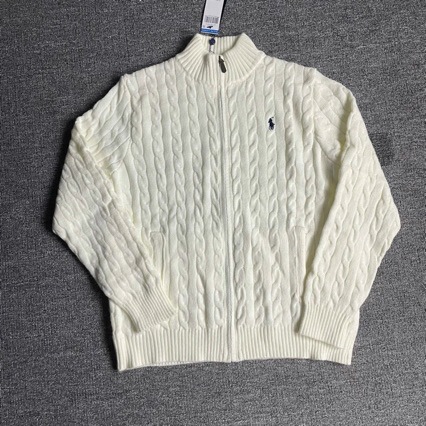 Custom Rl Cross-Border Full-Zip Sweater in Pony Style, Old Money Style Sweater, Hot Sale in France