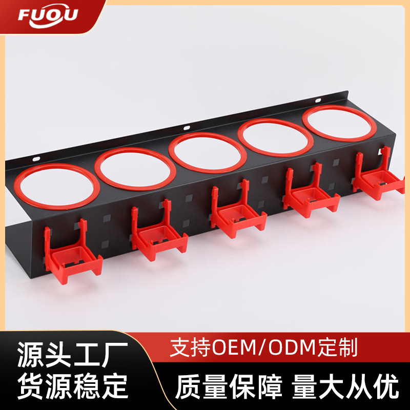 Estante de la botella de cera soporte de botella de cera Soporte de almacenamiento de cinco agujeros de hierro regadera Tienda de lavado de coches estante de almacenamiento especial