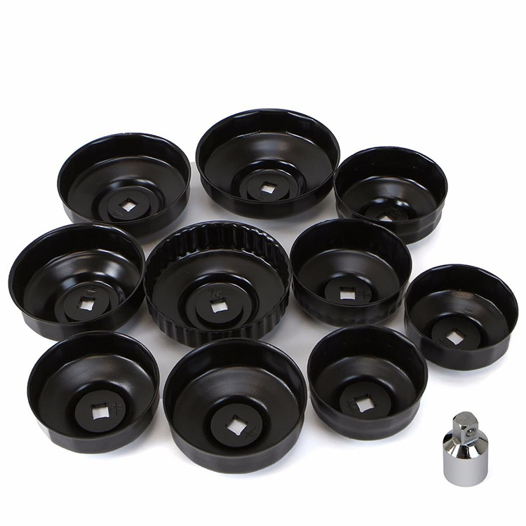 10 piezas tapa filtro de aceite llave de rejilla de aceite llave traje máquina filtro desmontaje herramienta desmontaje llave image 4
