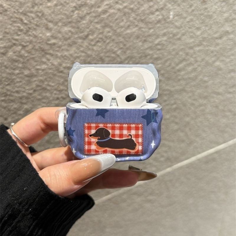 Cowboy Star Salsicha Perro para Apple AirPods 4 cubierta Airpodspro2 auriculares 3 generación 5 generación