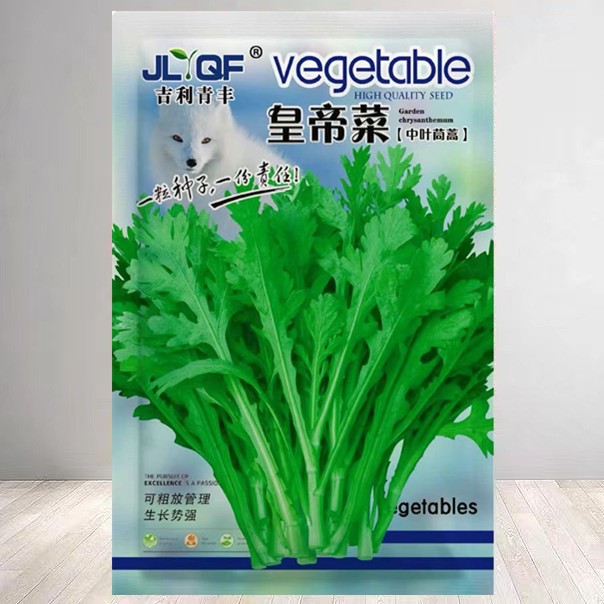 皇帝菜中叶茼蒿种子大叶蒿菜籽四季种阳台盆栽蔬菜籽秋播小叶高杆