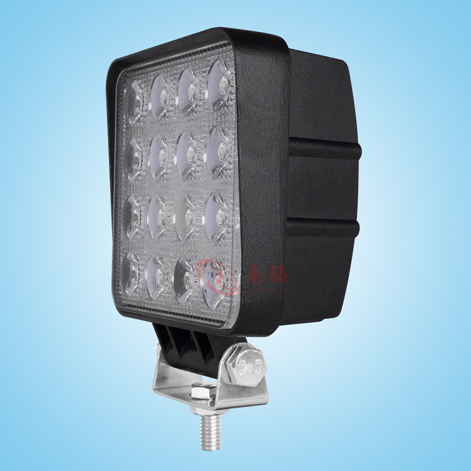 4 pulgadas cuadrado led48w luz de trabajo lámpara de coche proyector de la lámpara del vehículo todoterreno faro del coche LED lámpara de la cáscara