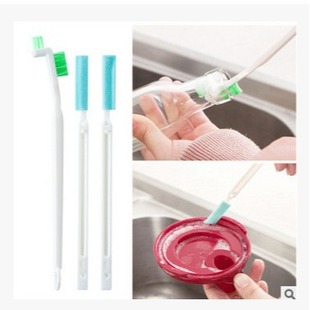Bottle feeding bottle decontamination washing Cup brush set sink gap cleaning small brush kitchen long handle cleaning brush three-piece set
