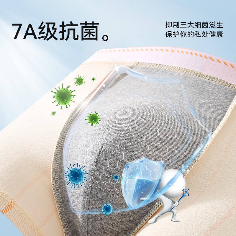 Ropa interior para hombres pantalones de cuatro esquinas antibacterianos de algodón puro pantalones cortos bóxer para adolescentes transpirables de verano cabeza ropa interior para niños algodón