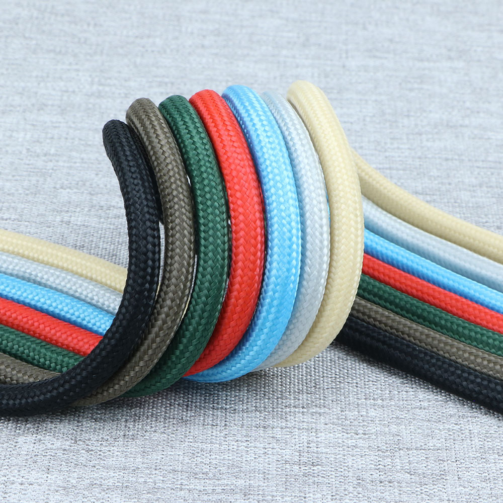 运动鞋带7mm圆帽绳彩色裤腰带卫衣抽绳批发32锭丙纶丝服装挂件绳