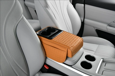 Armrest box pad, armrest box booster pad storage - 813cayenne-yellow