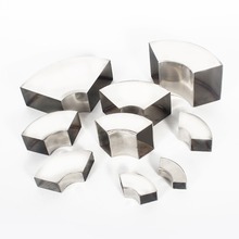 加厚不锈钢90度方管长短弯头201不锈钢矩形排气管件支架焊接配件