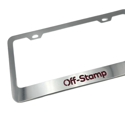 Frame, Off-Stamplogo Silver Color, License plate holder/license plate holder