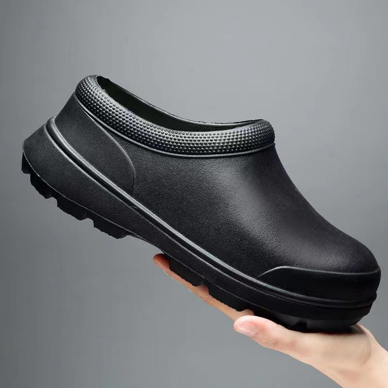 Women's Fashion New Trend Couple's Short Boots Lightweight Soft Sole Kitchen Rubber Shoes Waterproof Anti-slip Outdoor Water Shoes for Men