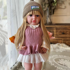 クロスボーダーの新型55cmのゴムは赤ちゃんの柔らかいシリコンの再生の人形の女の子のおもちゃをシミュレーションして代行することができます。