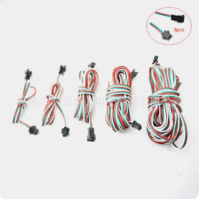 SM3P飞机头分线器一分二/三/四端子连接线同步分流线LED灯条电源