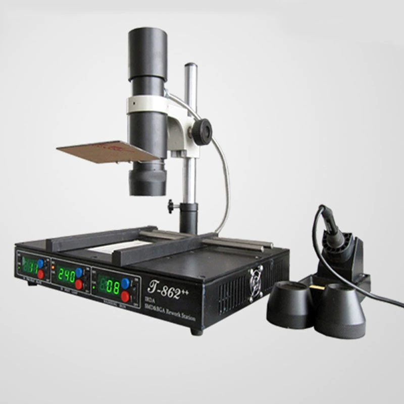 Return to repair station T862 ++ ремонт чипа смартфона пайка и обслуживание верхний инфракрасный свет+прогрев корпуса нагрев