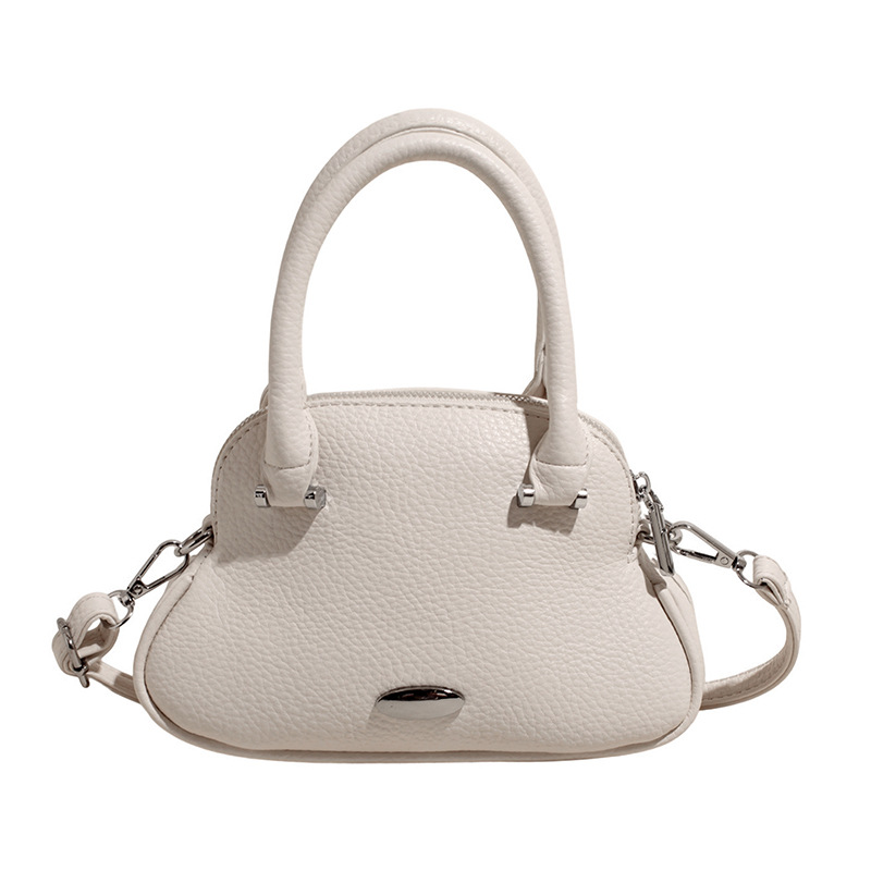 Bolso de moda coreano 2025 verano nuevo bolso femenino diseño de nicho bolso de hombro simple patrón de lichi bolso de mensajero