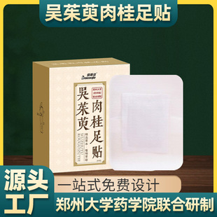 Wholesale Men's and Women's Plant Extract Evodia Foot Patch Douyin Same Style Evodia Cinnamon Foot Patch Herbal Moxibustion Patch