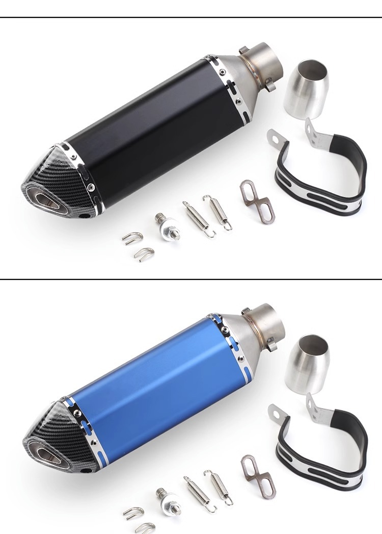 Motorcycle sports car modified Huanglong 600 small Ninja 250 Yongyuan 350R25/R3 hexagonal Scorpio exhaust pipe Universal