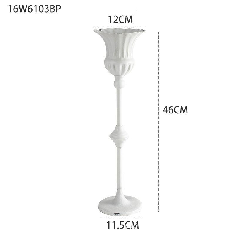 Vintage blanco vintage florero estilo europeo florero boda banquete Hotel decoración del hogar tienda de flores floral