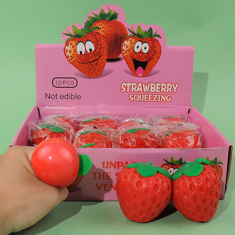 Creativa red red de descompresión pellizco pellizco música dibujos animados bola de ventilación simulación mano pellizco juguete descompresión juguetes al por mayor