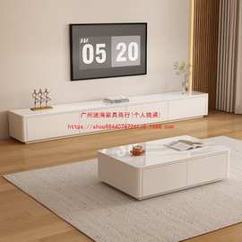 电视柜客厅家用现代简约小户型新款落地收纳储物一体茶几电视机柜