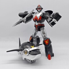 TJXB002鉄甲小宝Bシリーズサメ唐辛子変形ロボットモデル機甲玩具星の破片