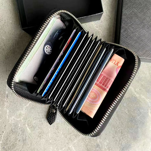 Organ card bag, multiple card slots, card holder, large capacity ID, driver's license, compact card holder, men's and women's multi-functional casual coin purse