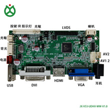 V53Һ@ʾӷLVDS̖ݔ֧USB+DVI+HDMI+VGA+AV