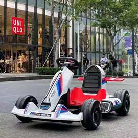 儿童卡丁车电动车可坐大人四轮遥控汽车宝宝玩具车赛车男女孩童车