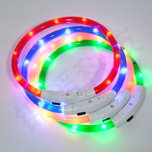 Dog LED Light Collar Pet Collar Dog Collar USB Charging Night Light Collar Dog Collar