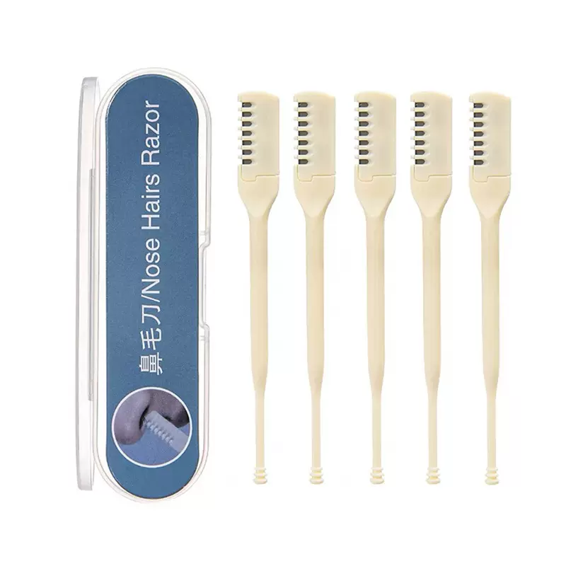 现货手动双头鼻毛刀耳挖清理鼻毛修剪器便携式男士旋转修剪鼻毛刀
