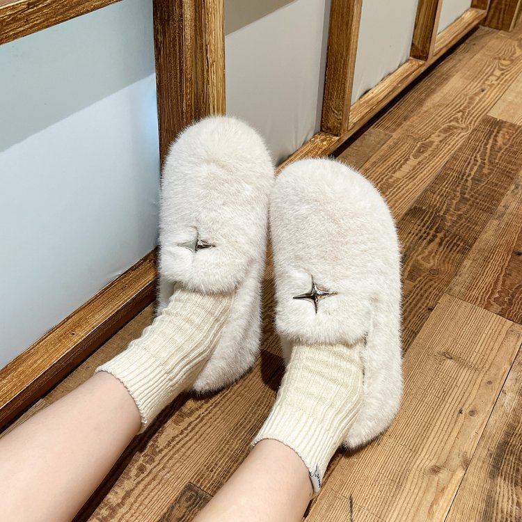 Scarpe casual donna in velluto imbottito calde invernali_voghion.com