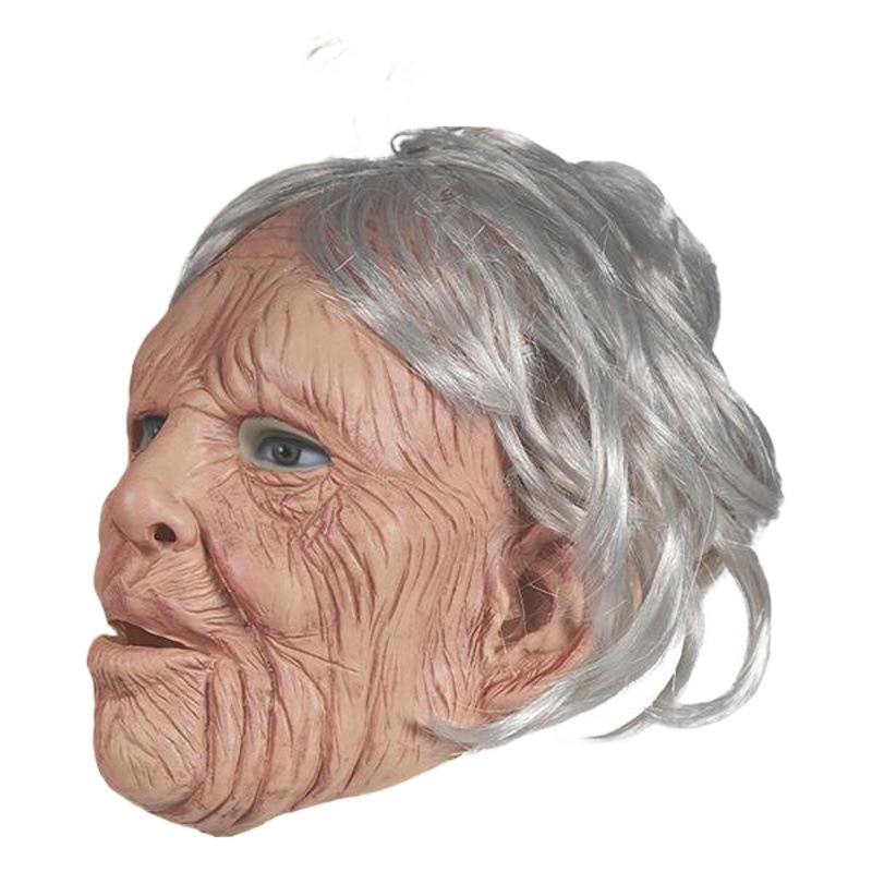 Nueva máscara de látex de Halloween con efecto realista para fiestas de carnaval, máscara de anciano